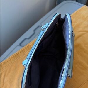 Coach Light Blue Zip Pouch